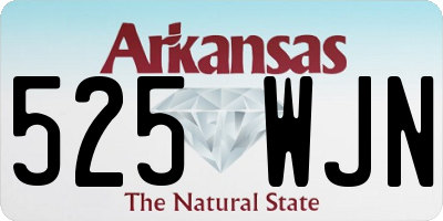 AR license plate 525WJN