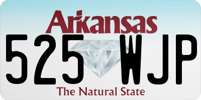 AR license plate 525WJP