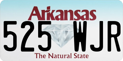 AR license plate 525WJR