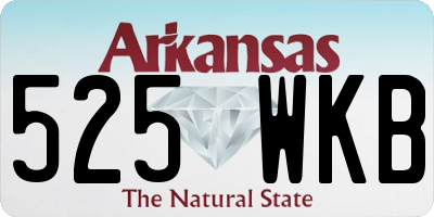 AR license plate 525WKB