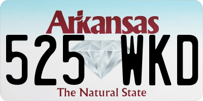 AR license plate 525WKD