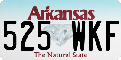AR license plate 525WKF