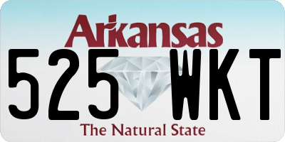 AR license plate 525WKT