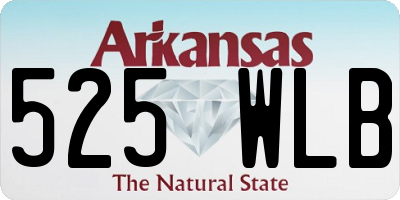 AR license plate 525WLB