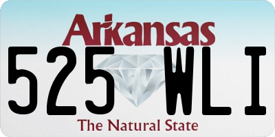 AR license plate 525WLI