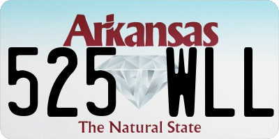 AR license plate 525WLL