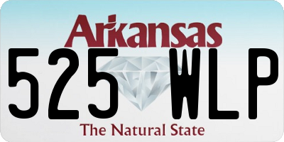 AR license plate 525WLP