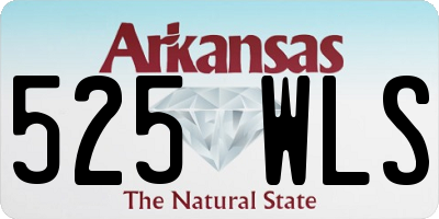 AR license plate 525WLS