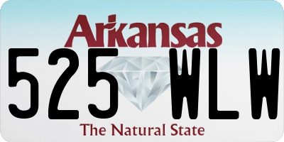 AR license plate 525WLW
