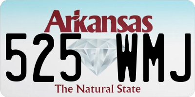 AR license plate 525WMJ