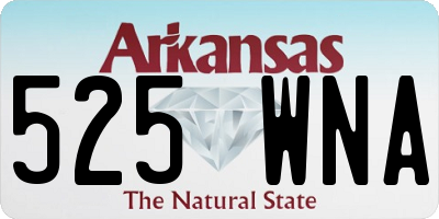AR license plate 525WNA