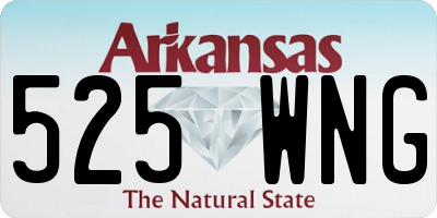 AR license plate 525WNG