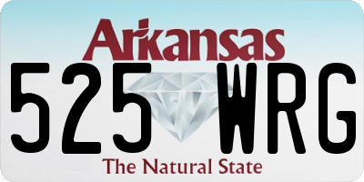 AR license plate 525WRG