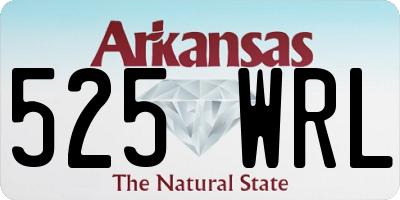 AR license plate 525WRL