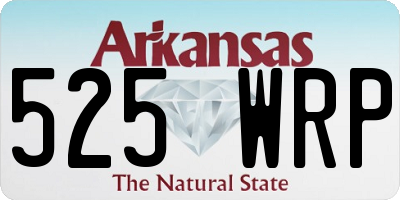 AR license plate 525WRP