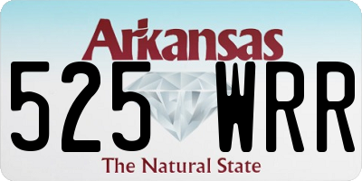 AR license plate 525WRR