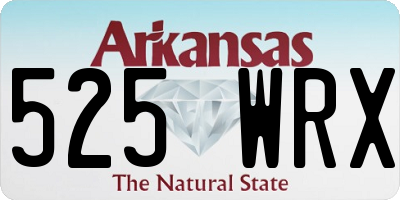 AR license plate 525WRX