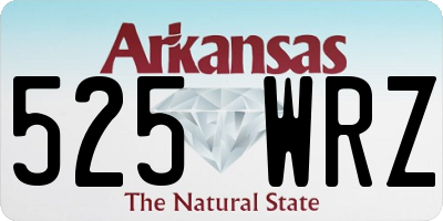 AR license plate 525WRZ