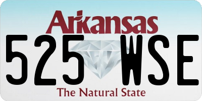 AR license plate 525WSE