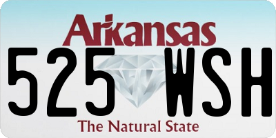 AR license plate 525WSH