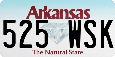 AR license plate 525WSK