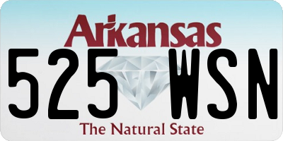 AR license plate 525WSN