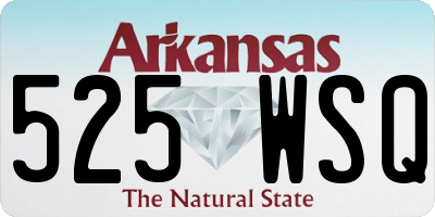 AR license plate 525WSQ