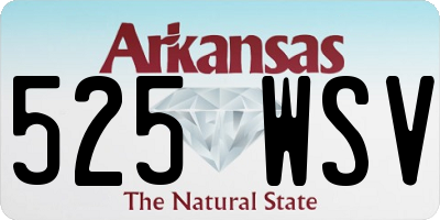 AR license plate 525WSV