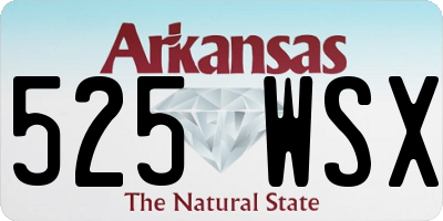 AR license plate 525WSX