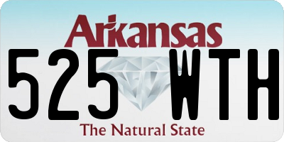 AR license plate 525WTH