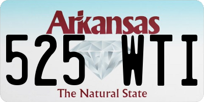 AR license plate 525WTI
