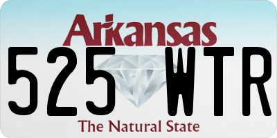 AR license plate 525WTR