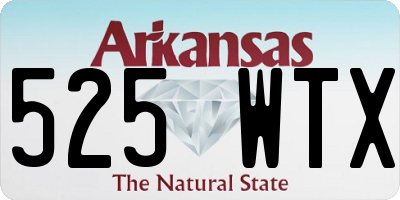 AR license plate 525WTX