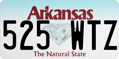 AR license plate 525WTZ