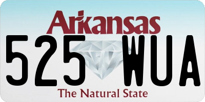 AR license plate 525WUA