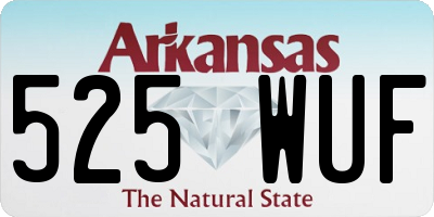 AR license plate 525WUF