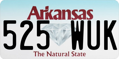 AR license plate 525WUK