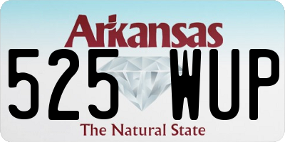 AR license plate 525WUP
