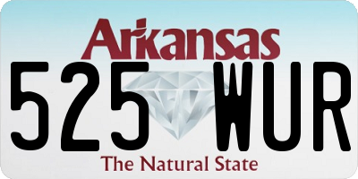 AR license plate 525WUR