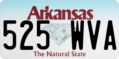 AR license plate 525WVA