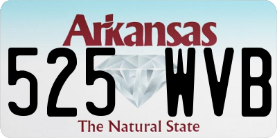 AR license plate 525WVB