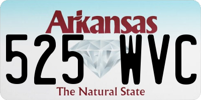 AR license plate 525WVC
