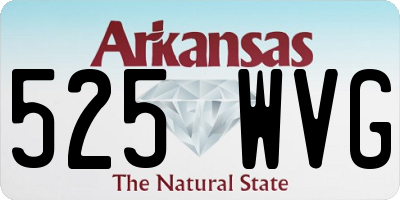 AR license plate 525WVG