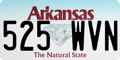 AR license plate 525WVN