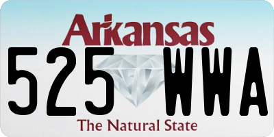 AR license plate 525WWA