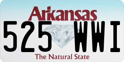 AR license plate 525WWI