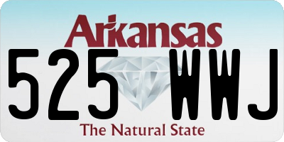 AR license plate 525WWJ