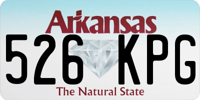 AR license plate 526KPG