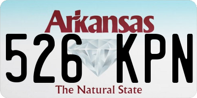 AR license plate 526KPN