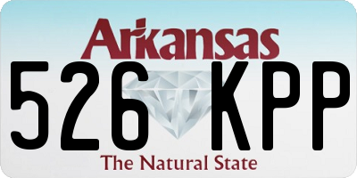 AR license plate 526KPP